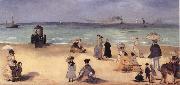 Edouard Manet On the Beach,Boulogne-sur-Mer France oil painting reproduction